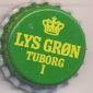 Beer cap Nr.1150: Lys Gron Tuborg I produced by Tuborg Breweries Ltd/Hellerup