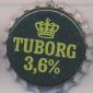 Beer cap Nr.3686: Tuborg 3,6% produced by Tuborg Breweries Ltd/Hellerup