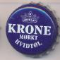 Beer cap Nr.6400: Krone Morkt Hvidtol produced by Wiibroes Bryggeri A/S/Helsingoer