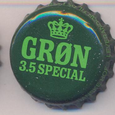 Beer cap Nr.568: Gron 3.5 Special produced by Tuborg Breweries Ltd/Hellerup