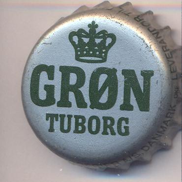 Beer cap Nr.852: Gron Tuborg produced by Tuborg Breweries Ltd/Hellerup