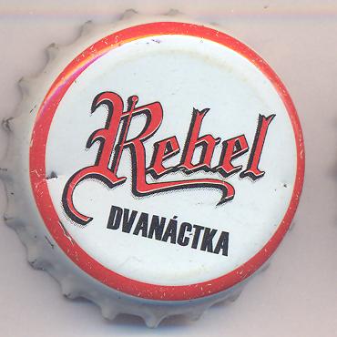 Beer cap Nr.1409: Rebel Dvanactka produced by Pivovar Havlickuv Brod/Havlickuv Brod