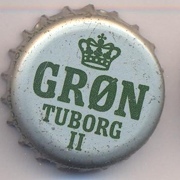 Beer cap Nr.1679: Gron Tuborg II produced by Tuborg Breweries Ltd/Hellerup