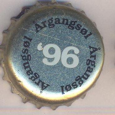 Beer cap Nr.1734: Argangsol 1996 produced by Wiibroes Bryggeri A/S/Helsingoer