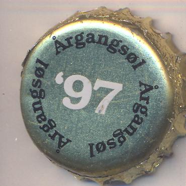 Beer cap Nr.1735: Argangsol 1997 produced by Wiibroes Bryggeri A/S/Helsingoer