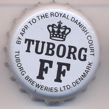 Beer cap Nr.1750: Tuborg FF produced by Tuborg Breweries Ltd/Hellerup