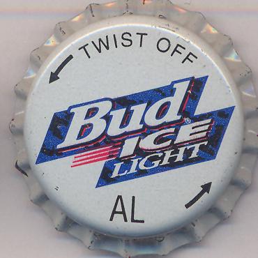 Beer cap Nr.2061: Bud Ice Light produced by Anheuser-Busch/St. Louis