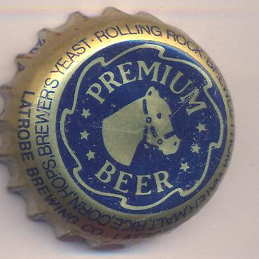 Beer cap Nr.2062: Rolling Rock Premium Extra Pale produced by Latrobe Brewing Co/Latrobe