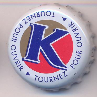 Beer cap Nr.2408: K produced by Kronenbourg/Strasbourg