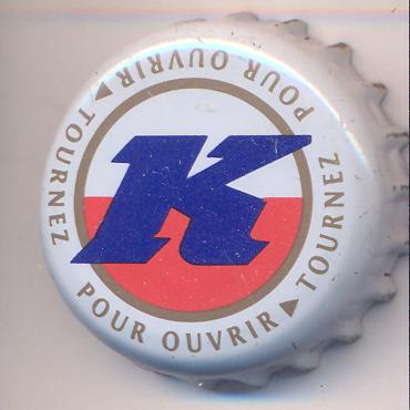 Beer cap Nr.2693: K produced by Kronenbourg/Strasbourg