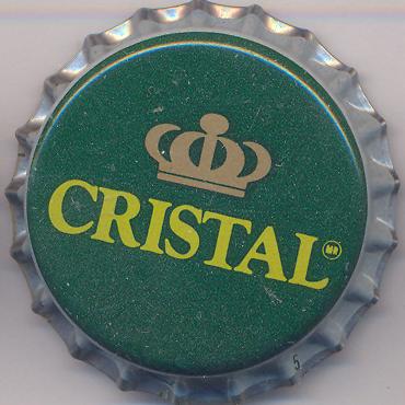 Beer cap Nr.2843: Cerveza Cristal produced by Compania de Cervecerias Unidas/Santiago