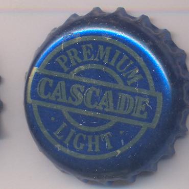 Beer cap Nr.2967: Cascade Premium Light produced by Cascade/Hobart