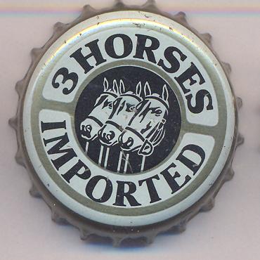 Beer cap Nr.3326: 3 Horses produced by United Dutch Breweries Breda/Breda