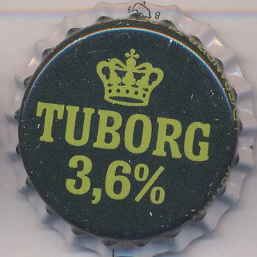 Beer cap Nr.3686: Tuborg 3,6% produced by Tuborg Breweries Ltd/Hellerup