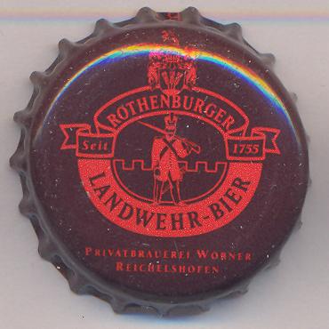 Beer cap Nr.4024: Dunkles Landwehr Bier produced by Privatbrauerei Wörner/Reichelshofen