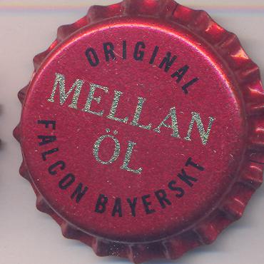 Beer cap Nr.4087: Falcon Bayerskt Mellan Öl produced by Falcon Bryggerier AB/Falkenberg