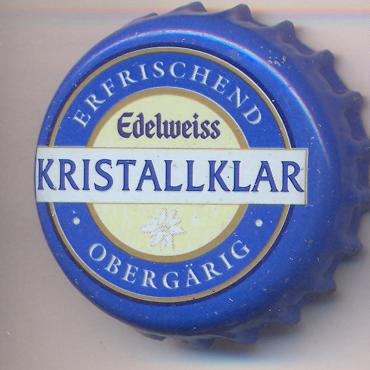 Beer cap Nr.4196: Edelweiss Kristallklar produced by Hofbräu Kaltenhausen/Kaltenhausen