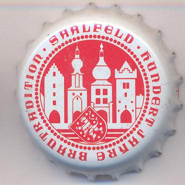 Beer cap Nr.4408: Saalfelder Pilsner produced by Bürgerliches Brauhaus Saalfeld/Saalfeld