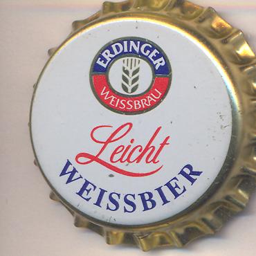 Beer cap Nr.4488: Erdinger Weissbier Leicht produced by Erdinger Weissbräu/Erding