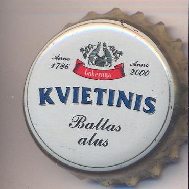 Beer cap Nr.4720: Kvietinis produced by Gubernija/Siauliai