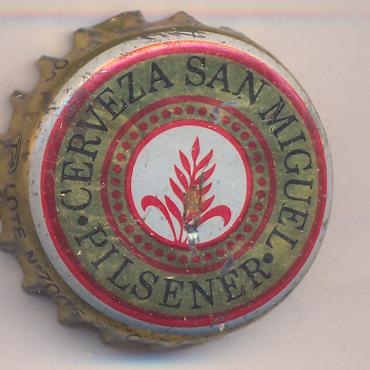 Beer cap Nr.4764: San Miguel Pilsener produced by San Miguel/Barcelona