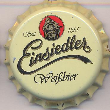 Beer cap Nr.4835: Einsiedler Weißbier produced by Einsiedler Brauhuas GmbH Privatbrauerei/Einsiedel