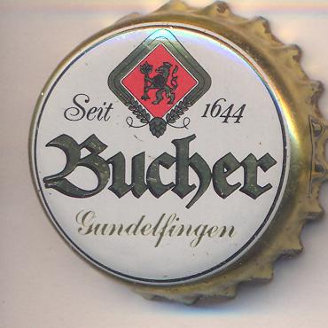 Beer cap Nr.5491: Bucher Kristall Weizen produced by Bucher/Gundelfingen