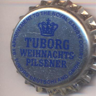 Beer cap Nr.5702: Tuborg Weihnachts Pilsener produced by Tuborg Breweries Ltd/Hellerup