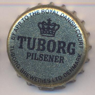 Beer cap Nr.6386: Tuborg Pilsener produced by Tuborg Breweries Ltd/Hellerup