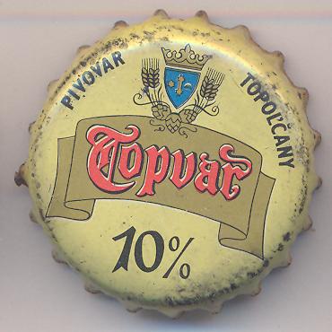 Beer cap Nr.6409: Topvar 10% produced by Topvar Pipovar a.s./Topolcany