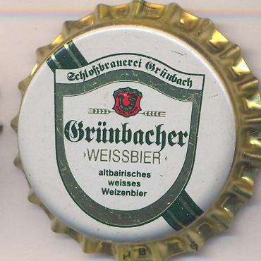 Beer cap Nr.6590: Grünbacher Weissbier produced by Schlossbrauerei Grünbach/Grünbach