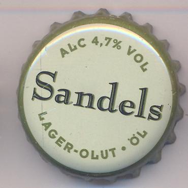 Beer cap Nr.7037: Sandels Lager produced by Olvi Oy/Iisalmi