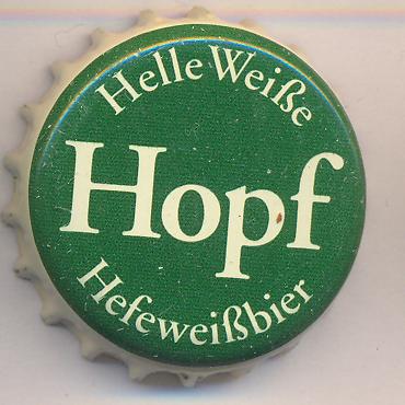 Beer cap Nr.7148: Helle Weiße Hefeweißbier produced by Weissbier Brauerei Hopf Hans KG/Miesbach