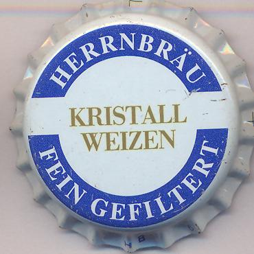 Beer cap Nr.7369: Herrnbräu Kristallweizen produced by Bürgerliches Brauhaus Ingolstadt/Ingolstadt