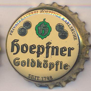 Beer cap Nr.7635: Goldköpfle produced by Privatbrauerei Hoepfner/Karlsruhe