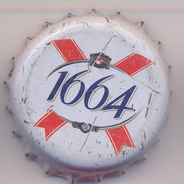 Beer cap Nr.8182: 1664 de Kronenbourg produced by Kronenbourg/Strasbourg