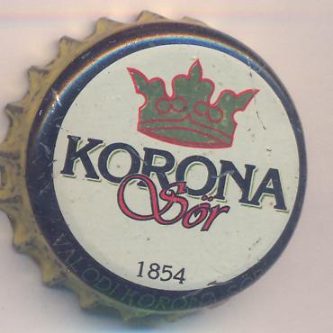 Beer cap Nr.8705: Korona Sör produced by Köbanyai Sörgyarak/Budapest