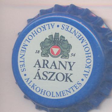 Beer cap Nr.8754: Arany Aszok Alkoholmentes produced by Köbanyai Sörgyarak/Budapest