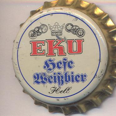 Beer cap Nr.8913: EKU Hefeweißbier produced by Erste Kulmbacher Actienbrauerei AG/Kulmbach