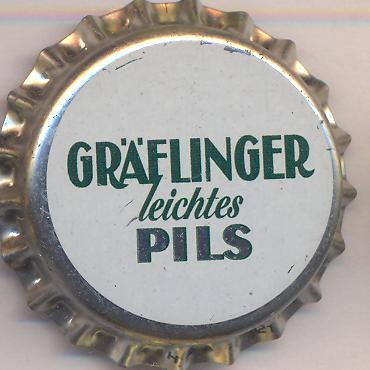 Beer cap Nr.9076: Gräflinger leichtes Pils produced by Dortmunder Union Brauerei Aktiengesellschaft/Dortmund