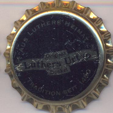 Beer cap Nr.9203: Original Luthers Urtyp Dunkel produced by Brauhaus Grünwinkel/Karlsruhe