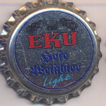 Beer cap Nr.9254: EKU Hefeweißbier light produced by Erste Kulmbacher Actienbrauerei AG/Kulmbach