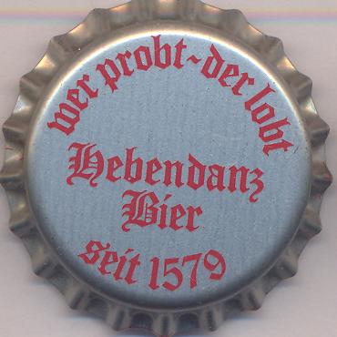 Beer cap Nr.9262: Hebendanzer Bier produced by Brauerei F. Hebendanz/Forchheim