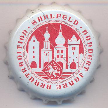 Beer cap Nr.9388: Saalfelder Pilsner produced by Bürgerliches Brauhaus Saalfeld/Saalfeld