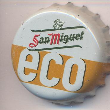 Beer cap Nr.9463: San Miguel eco produced by San Miguel/Barcelona