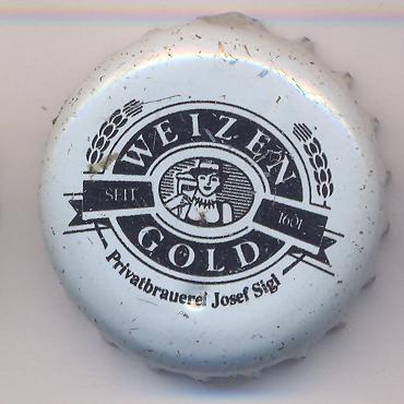 Beer cap Nr.9679: Weizengold produced by Brauerei Josef Sigl KG/Obertrum