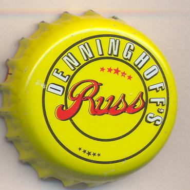 Beer cap Nr.10212: Denninghoff's Russ produced by Giessener Brauhaus und Spiritusfab A&W Denninghoff/Giessen