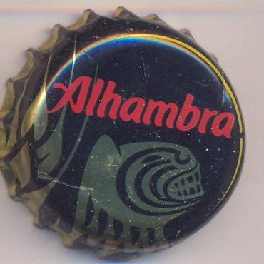 Beer cap Nr.10268: Alhambra Negra produced by La Alhambra S.A./Granada