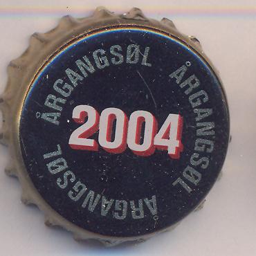 Beer cap Nr.10348: Argangsol 2004 produced by Wiibroes Bryggeri A/S/Helsingoer