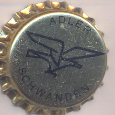 Beer cap Nr.10858: Adlerbräu Lagerbier Hell produced by Adler Bräu/Schwanden